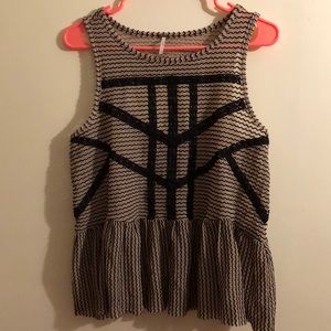 Free people size M shirtless open back top